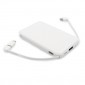 „Power Bank 5000 MAH“ su integruotais kabeliais, adapteris yra 