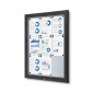 Lauko užrakinama vitrina 9x A4 RAL 7016