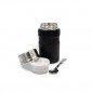 Reklaminė atributika su logotipu (Thermo food container 650 ml Air Gifts, foldable spoon | Jonathan)