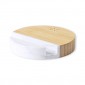 Reklaminė atributika su logotipu (Bamboo wireless charger 15W, phone stand)