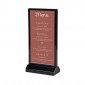LED T stovas - A4 1/3 portretas juodas