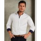 Tailored Fit Premium Contrast Oxford Shirt. Vyriški marškiniai, Kustom Kit KK190