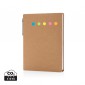 Verslo dovanos: (en:Kraft sticky notes A6 booklet with pen)