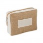 Reklaminė atributika su logotipu (Jute cosmetic bag)