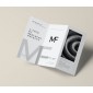 Perlenkta ,,Z” raidės forma reklaminė skrajutė, A4, horizontali, dydis: 297x210 mm, 250 g