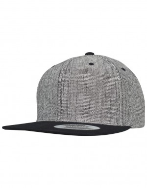 Drabužiai reklamai (Melange Solid Snapback), Flexfit 6089MS