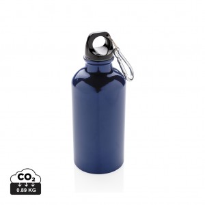 Verslo dovanos: (en:Aluminium reusable sport bottle with carabiner)