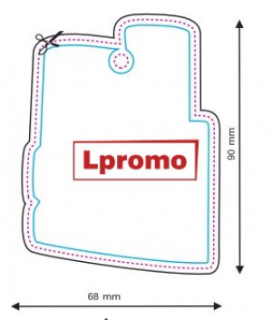Automobiliniai kvapai su spauda, forma lpf301