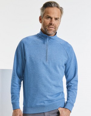 Vyriškas aukštos raiškos džemperis su ¼  užtrauktuku