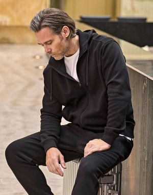 Drabužiai reklamai (Ribbed Interlock Hooded Full Zip), Tee Jays 5508