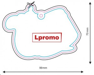 Reklaminiai kvapai su reklamine žinute, forma lpf697