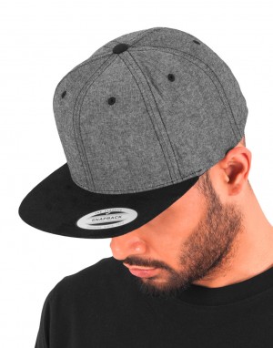 Drabužiai reklamai (Chambray-Suede Snapback), Flexfit 6089CH