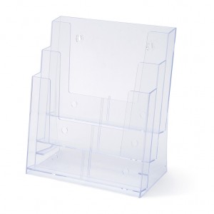 Scritto® Brošiūrų Laikiklis Stalui/Sienai 3x A4 Portretas