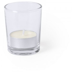 Stiklinė žvakidė su kvapnia arbatos lempute