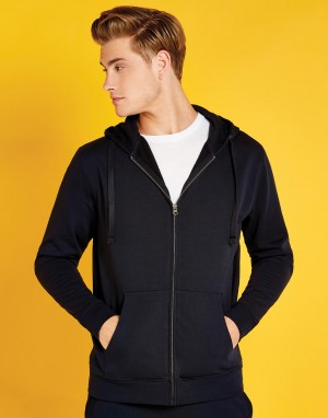 Vyriškas įprasto kirpimo džemperis su viso ilgio užtrauktuku (skalbiamas iki 60 laipsnių temperatūros)