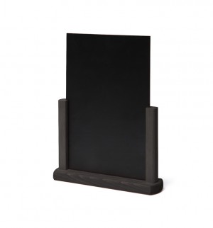 Natura juoda A4 formato stalo lentelė su kreida.