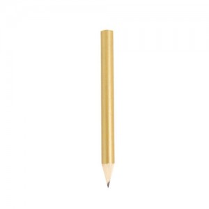 Auksinės spalvos medinis pieštukas