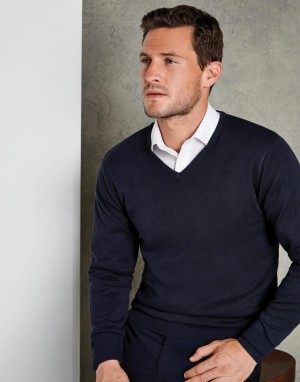Classic Fit Arundel V Neck Sweater. Vyriškas megztinis