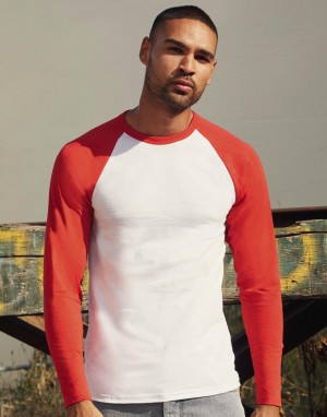 Vyriški beisbolo marškinėliai ilgomis rankovėmis iš storo audinio