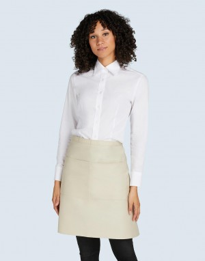 Drabužiai reklamai (BRUSSELS - Short Recycled Bistro Apron with Pocket), SG Accessories - BISTRO (Ex JASSZ Bistro) JG14P-REC