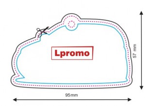 Automobiliniai kvapukai su reklamine spauda, forma lpf507