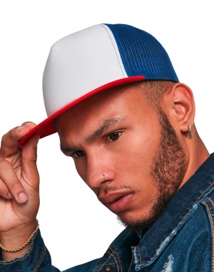 Drabužiai reklamai (Foam Trucker with White Front), Flexfit 6005FW
