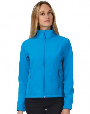 Minkšto paviršiaus moteriška striukė iš patvaraus, šildančio, vėjui atsparaus audinio, B&C Outerwear JWI63