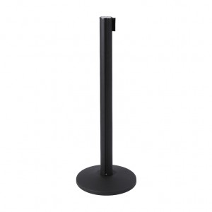 Juodas barjerinis lankstus stulpelis su 2,7 m juosta