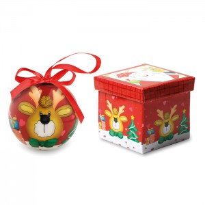 Kalėdinė dekoracija - žaisliukas dovanų dėžutėje
