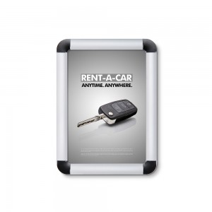 20 mm užspaudžiamas rėmelis su apvaliais kampais A5