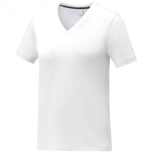 Reklaminė atributika: Somoto short sleeve womens V-neck t-shirt