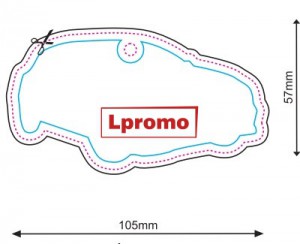 Automobiliniai kvapai su logo, forma lpf704