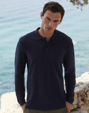 PREMIUM LONG SLEEVE POLO. Polo marškinėliai ilgomis rankovėmis