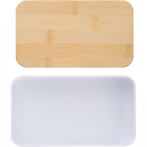 Reklaminė atributika su logotipu (Lunch boxes, 2x400 ml, bamboo lid, cutlery)