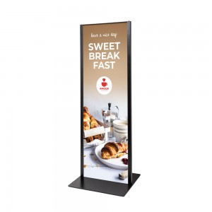 Totem plokštė Plus 420x1200x3mm RAL9005 juoda