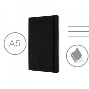 Moleskine klasikinė odinė nešiojamoji knygelė apytiksl. A5.