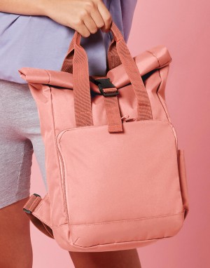 Drabužiai reklamai (Recycled Mini Twin Handle Roll-Top Backpack), Bagbase BG118S
