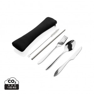 Verslo dovanos: (en:4 PCS stainless steel re-usable cutlery set)