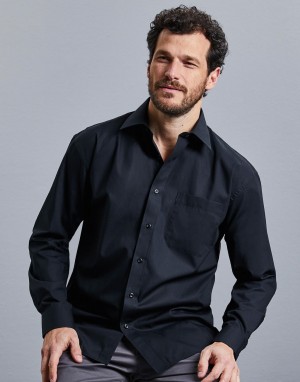 Cotton Poplin Shirt LS. Vyriški marškiniai