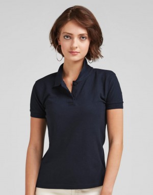 LADIES POLY COTTON POLO. Moteriški polo marškinėliai