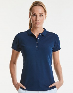 LADIES FITTED STRECH POLO. Moteriški polo marškinėliai, Russell  0R566F0