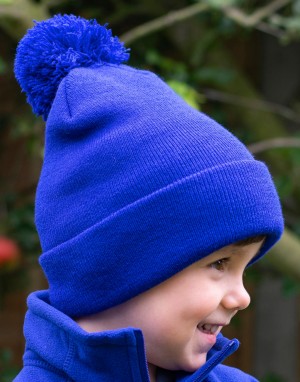 Vaikiška kepurė su pomponu