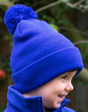 Vaikiška kepurė su pomponu, Result Winter Essentials RC028J