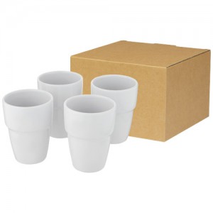 „Staki“ keturių 280 ml talpos keramikinių puodelių dovanų rinkinys