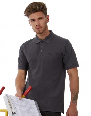 ENERGY PRO WORKWEAR POCKET POLO. Polo marškinėliai, B&C Pro PUC11