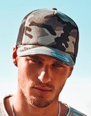 Drabužiai reklamai (Camo Trucker Cap), Flexfit 6606C