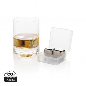 Verslo dovanos: (en:Re-usable stainless steel ice cubes 4pc)