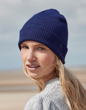 Drabužiai reklamai (Organic Cotton Fine Knit Beanie), Beechfield B51N