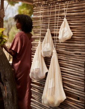 Drabužiai reklamai (Organic Cotton Mesh Sacks), Westford Mill W155