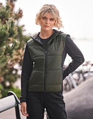Drabužiai reklamai (Womens Hybrid-Stretch Hooded Jacket), Tee Jays 9113